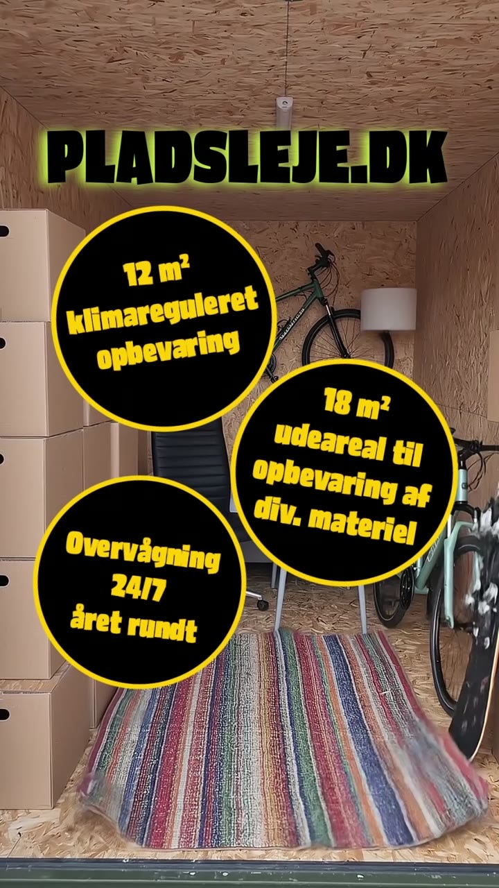 Kampagneannonce for Pladsleje.dk vist som opslag på mobilen